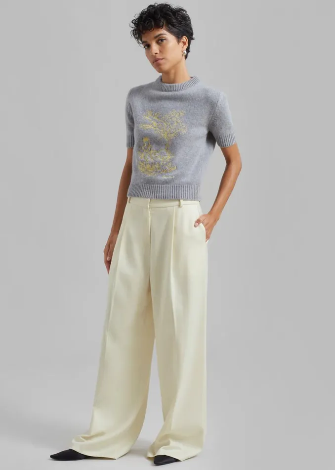The Frankie Shop Maya Trousers 8211 Cream Shop Clothing