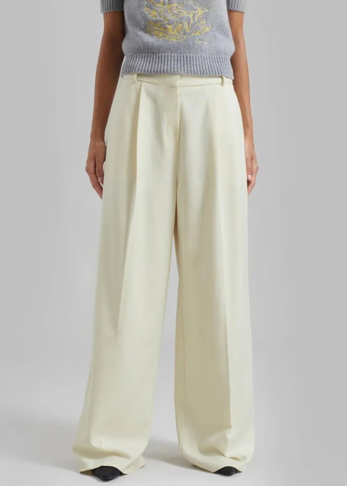 The Frankie Shop Maya Trousers 8211 Cream Shop Clothing