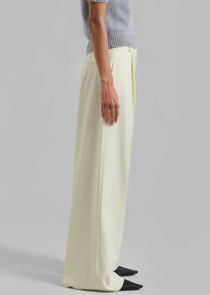 The Frankie Shop Maya Trousers 8211 Cream Shop Clothing