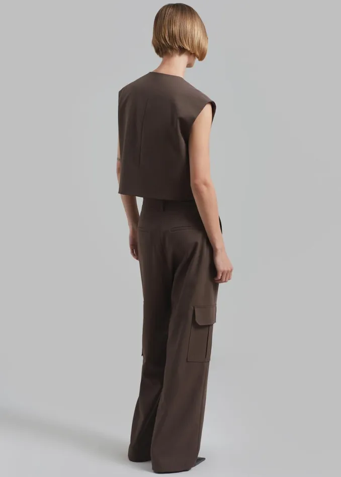 The Frankie Shop Narci Cargo Pants 8211 Brown Shop Clothing