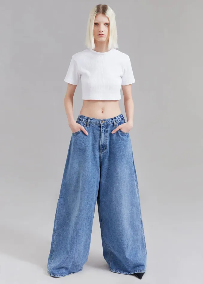 The Frankie Shop Nico Cropped Tee 8211 White Shop Clothing