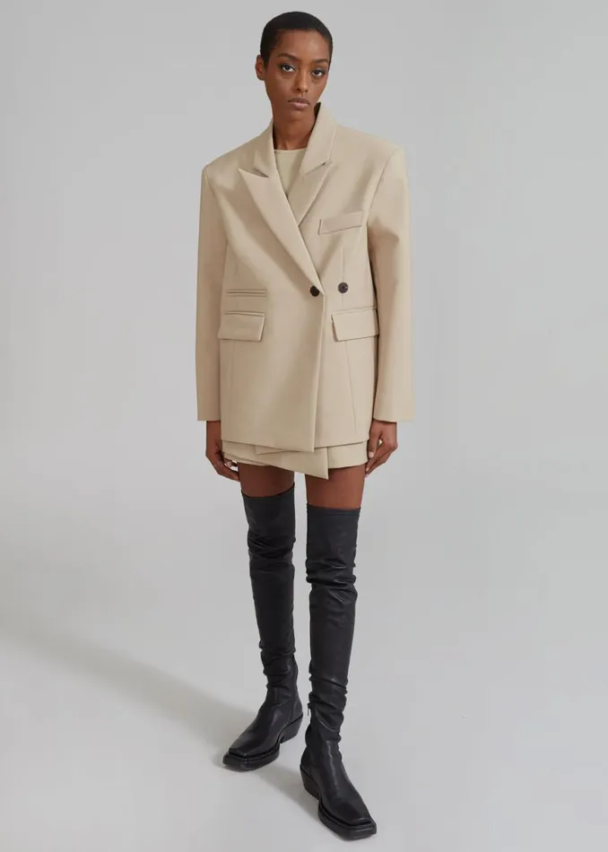 The Frankie Shop Paige Blazer 8211 Beige Shop Suits