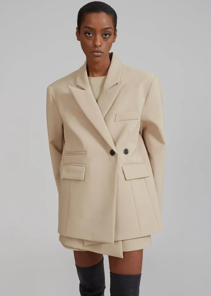 The Frankie Shop Paige Blazer 8211 Beige Shop Suits