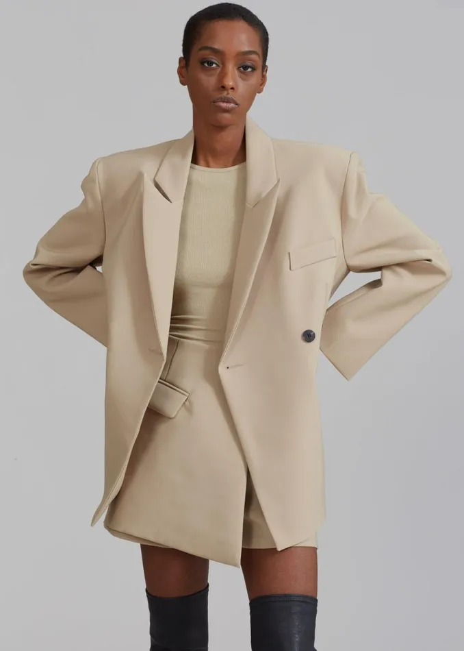 The Frankie Shop Paige Blazer 8211 Beige Shop Suits