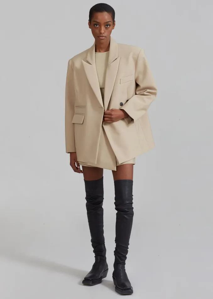 The Frankie Shop Paige Blazer 8211 Beige Shop Suits