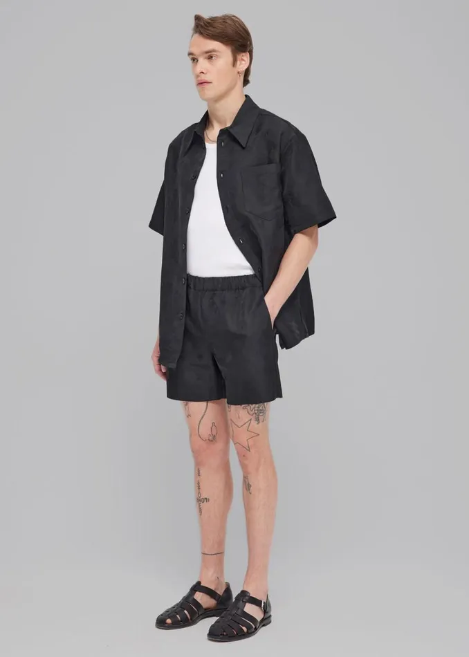 The Frankie Shop Rhe Flower Jacquard Shorts 8211 Black Jacquard Shop Clothing