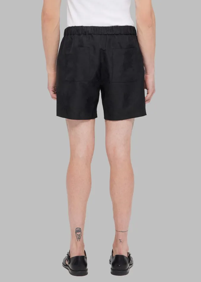 The Frankie Shop Rhe Flower Jacquard Shorts 8211 Black Jacquard Shop Clothing