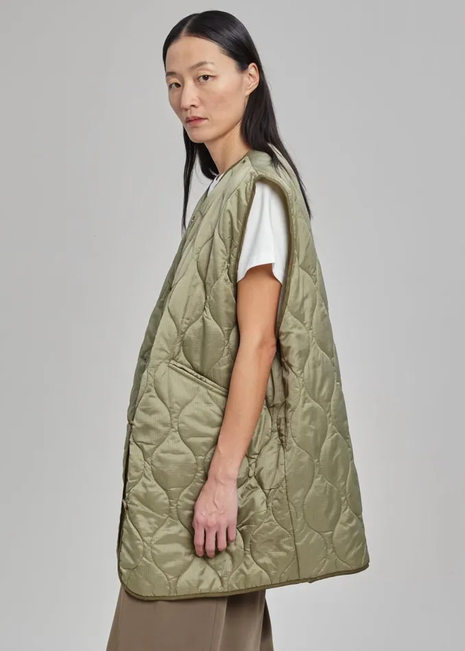 The Frankie Shop Skive Double Layer Parka 8211 Olive Shop Outerwear