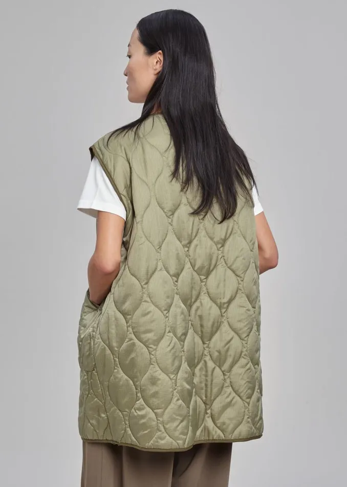 The Frankie Shop Skive Double Layer Parka 8211 Olive Shop Outerwear