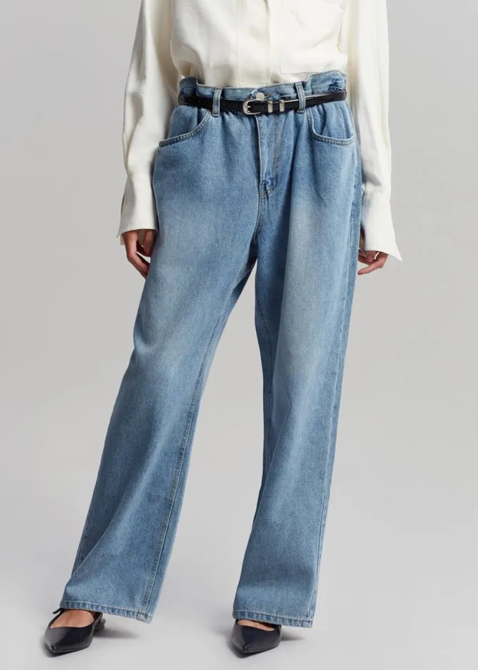 The Frankie Shop Talte Jeans 8211 Worn Wash Shop Denim
