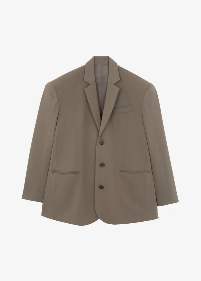 The Frankie Shop Tansy Oversized Blazer 8211 Olive Shop Suits