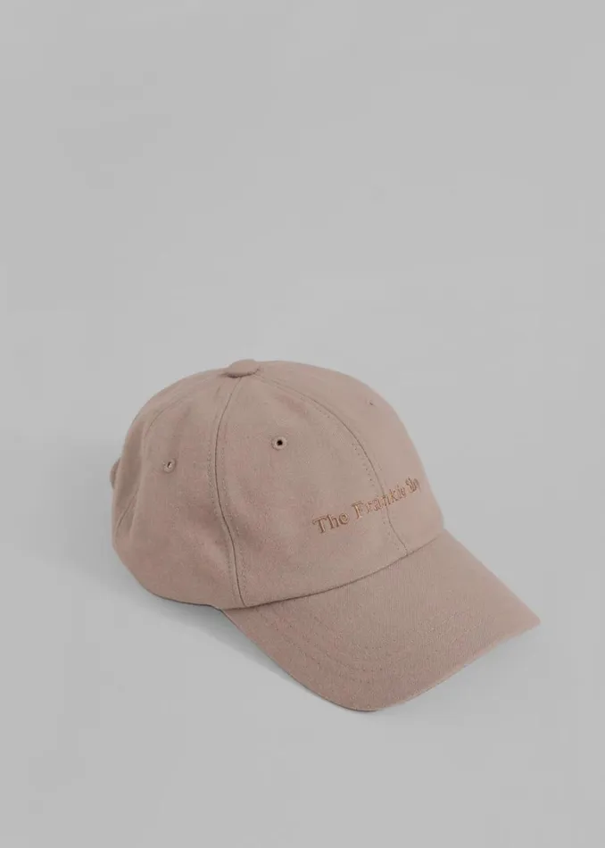 The Frankie Shop TFS Flannel Baseball Cap 8211 Hazelnut Shop Accessories