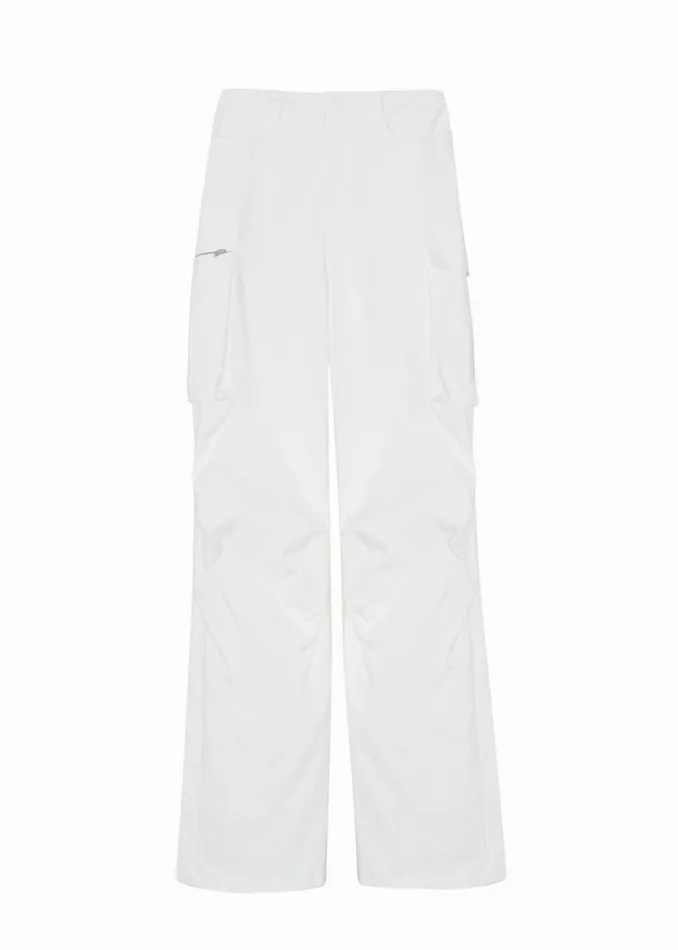 The Frankie Shop Valo Cargo Pants 8211 White Shop Bottoms