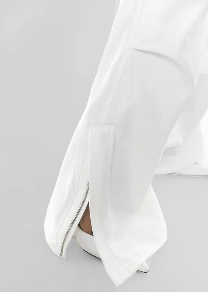 The Frankie Shop Valo Cargo Pants 8211 White Shop Bottoms