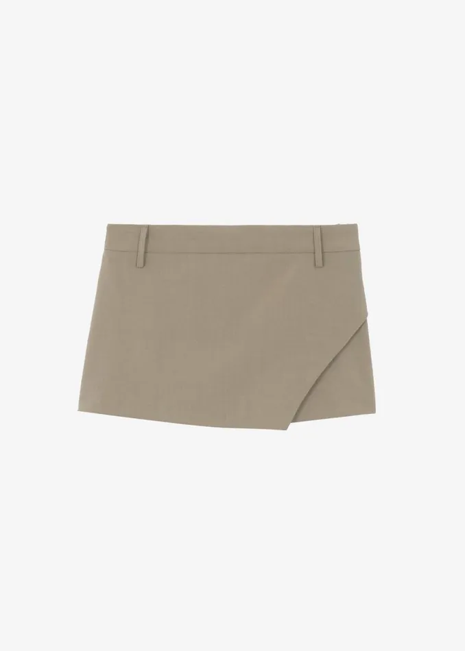 The Frankie Shop Verona Mini Skort 8211 Mocha Shop Bottoms