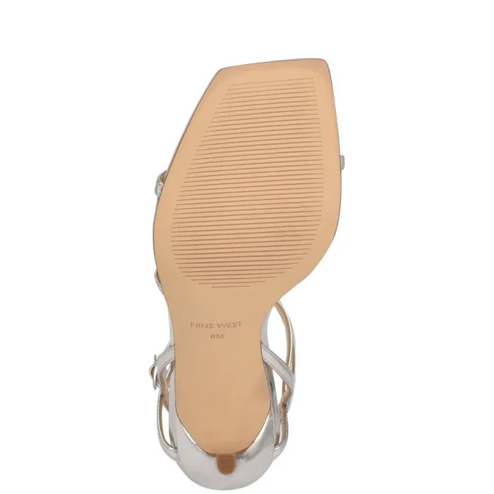 Tidle Ankle Strap Sandals Silver Women Nine West Sandals Tidle Ankle Strap Sandals Silver Women Nine West Sandals