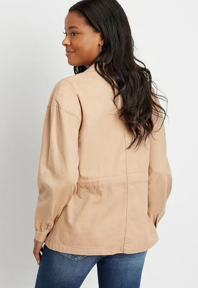 Tie Waist Jacket Women Maurices Tops