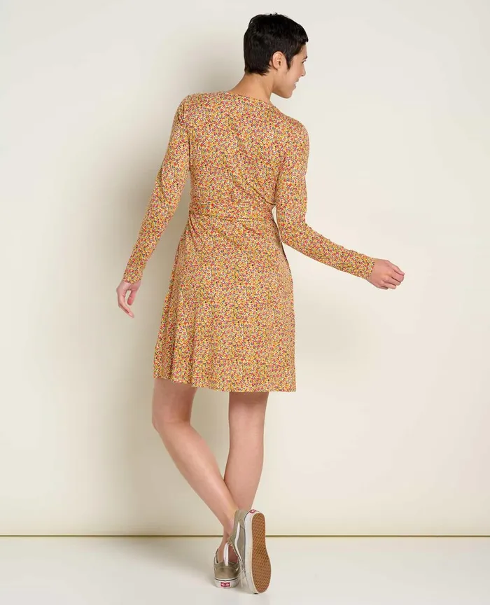 ToadandCo Dresses Cue Wrap Long Sleeve Dress Barley Ditsy Print 8211 Women039s