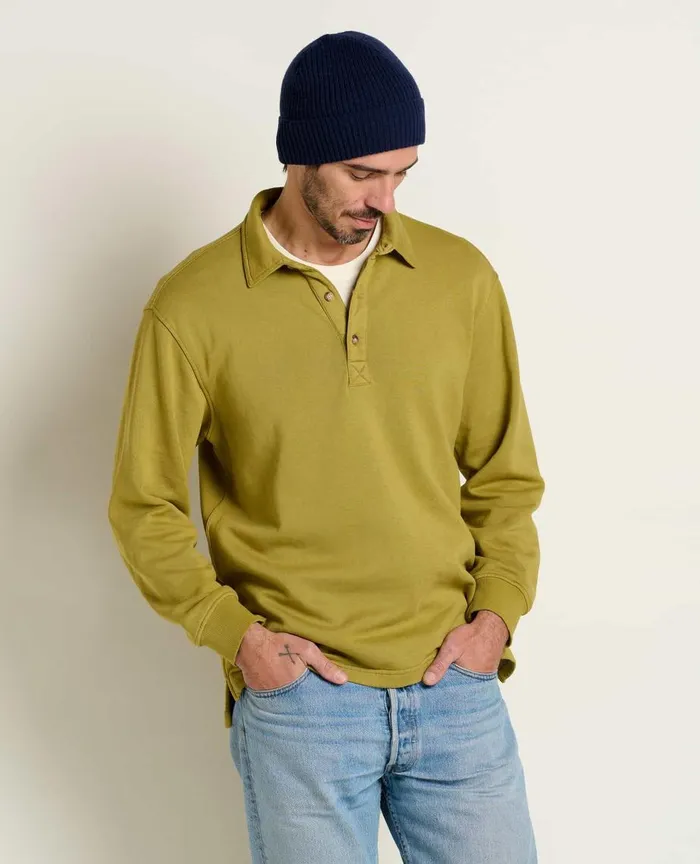 ToadandCo Jackets and Layers Hemp Daybreaker Rugby Green Moss 8211 Men039s