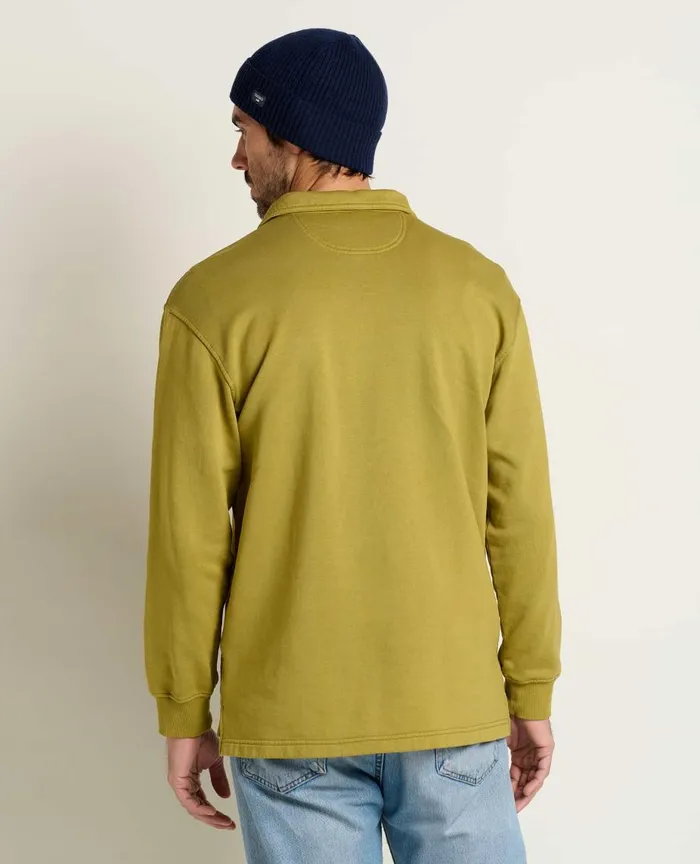 ToadandCo Jackets and Layers Hemp Daybreaker Rugby Green Moss 8211 Men039s
