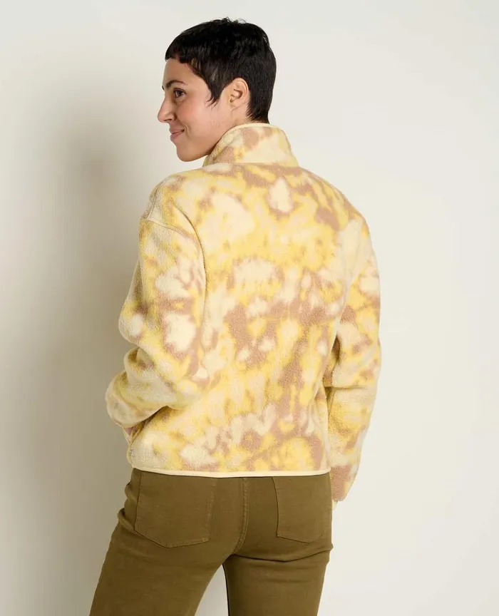 ToadandCo Jackets and Layers Women039s Campo Fleece Jacket Barley Tie Dye Print 8211 Women039s