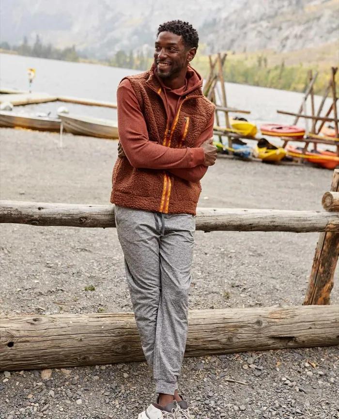 ToadandCo Pants Men039s Timehop Jogger Dark Graphite Melange 8211 Men039s