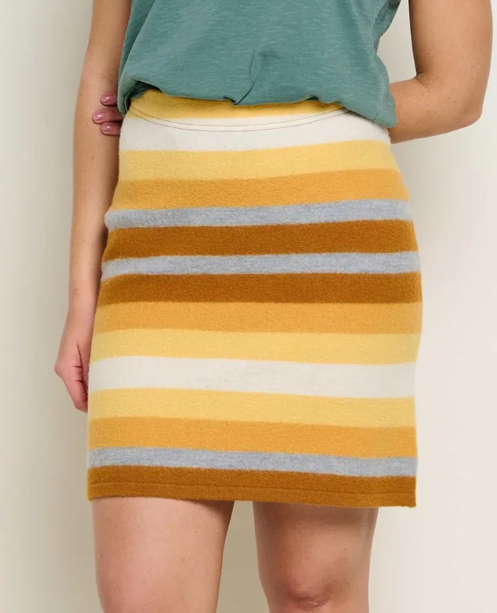 ToadandCo Skirts and Skorts Heartfelt Sweater Skirt Acorn Stripe 8211 Women039s