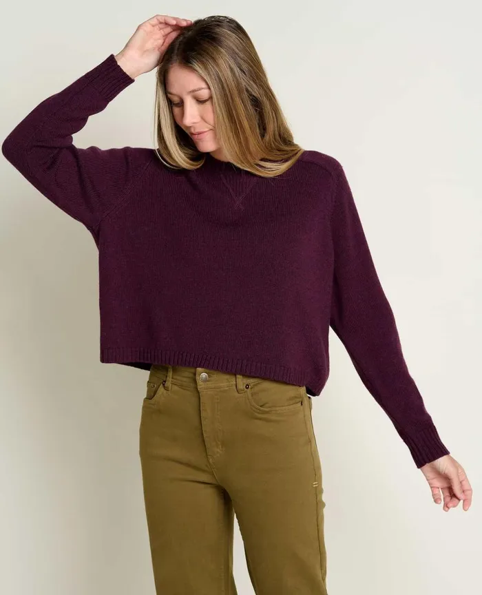 ToadandCo Sweaters Foxfern Crew Sweater Deep Mahogany 8211 Women039s
