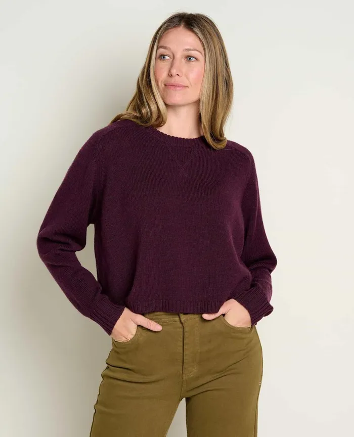 ToadandCo Sweaters Foxfern Crew Sweater Deep Mahogany 8211 Women039s
