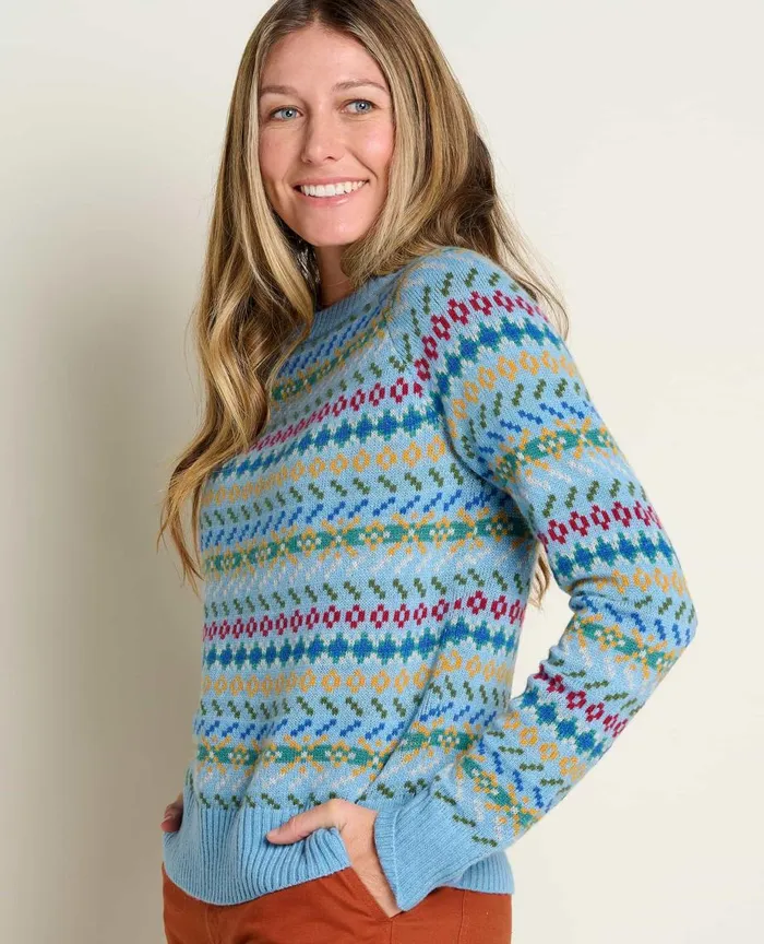 ToadandCo Sweaters Women039s Cazadero Crew Sweater Glacier 8211 Women039s