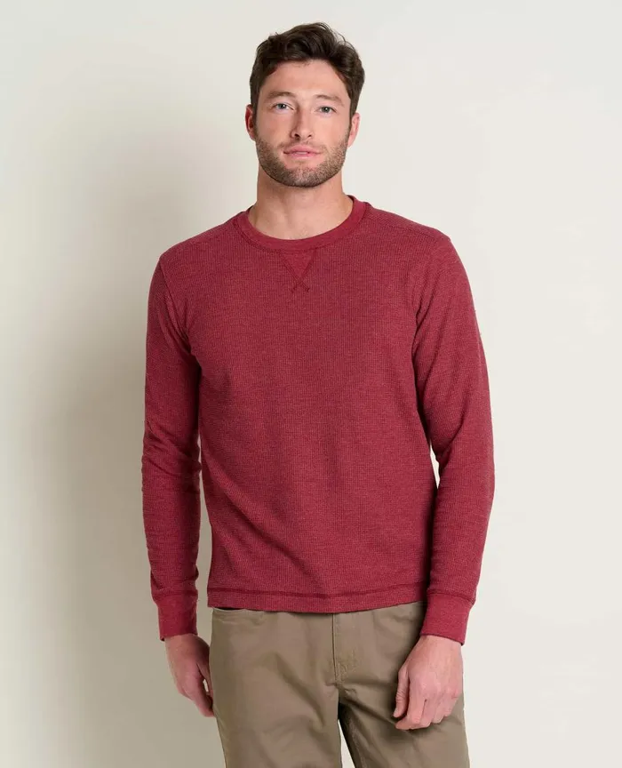 ToadandCo TShirts Framer II Long Sleeve Crew Garnet 8211 Men039s