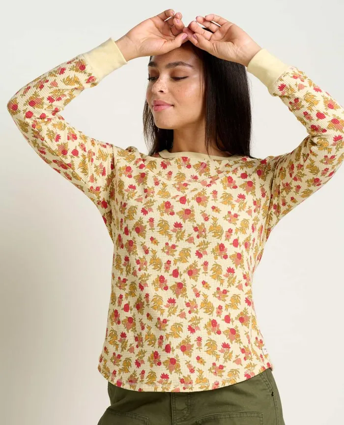 ToadandCo Tops and TShirts Foothill Long Sleeve Crew Barley Floral Print 8211 Women039s