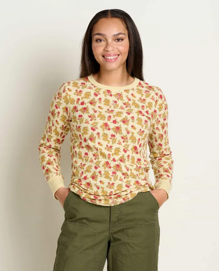 ToadandCo Tops and TShirts Foothill Long Sleeve Crew Barley Floral Print 8211 Women039s