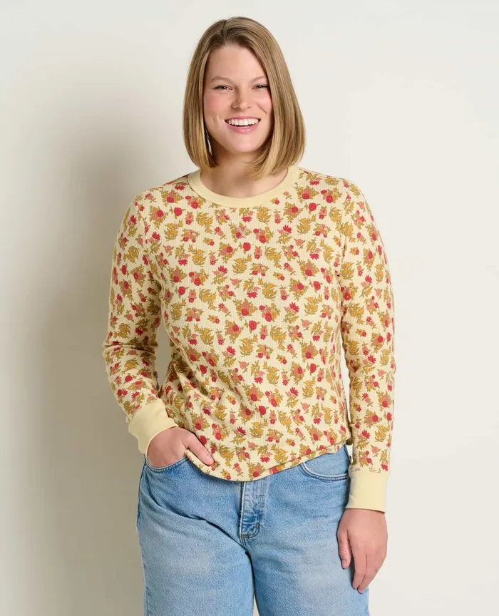ToadandCo Tops and TShirts Foothill Long Sleeve Crew Barley Floral Print 8211 Women039s