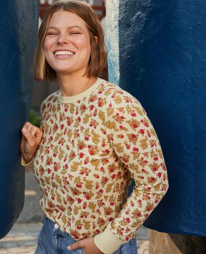 ToadandCo Tops and TShirts Foothill Long Sleeve Crew Barley Floral Print 8211 Women039s