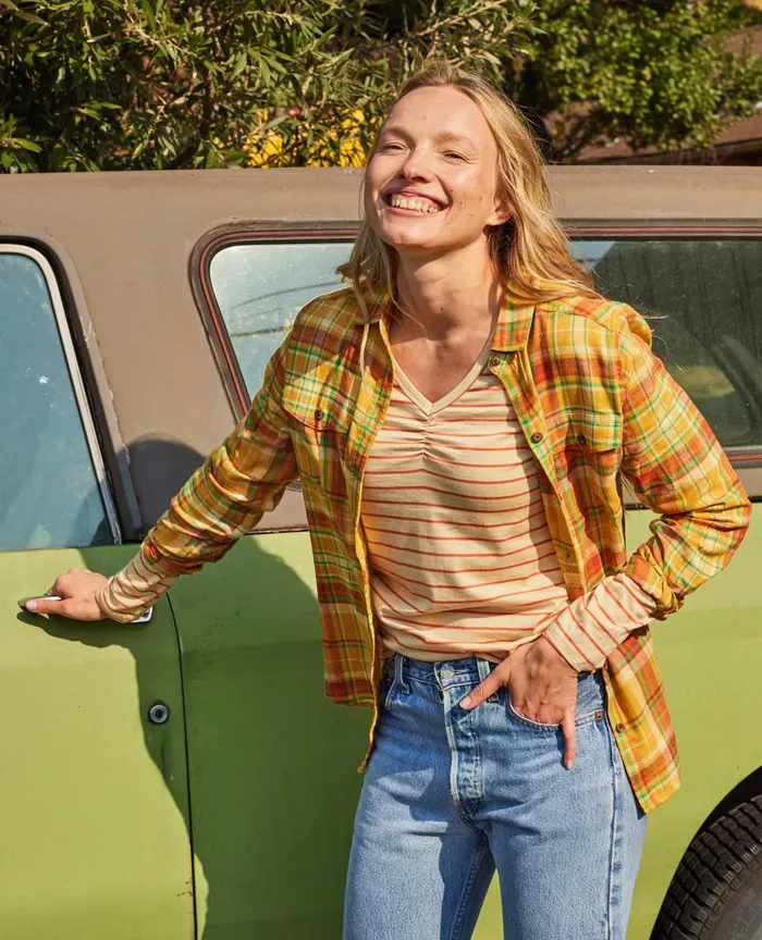 ToadandCo Tops and TShirts ReForm Flannel Shirt Acorn 8211 Women039s