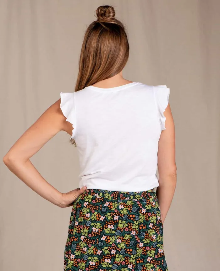 ToadandCo Tops and TShirts Rufflita II Tee White 8211 Women039s
