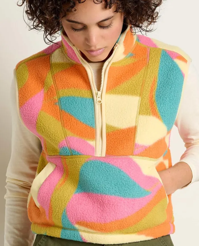 ToadandCo Tops and TShirts Women039s Campo Fleece Vest Shapes Print 8211 Women039s