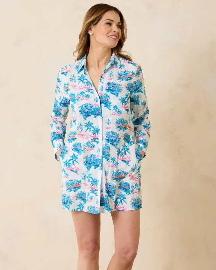 Tommy Bahama Beach Coverups Tropical Oasis Boyfriend Beach Shirt White 8211 Women Tommy Bahama Beach Coverups Tropical Oasis Boyfriend Beach Shirt White 8211 Women