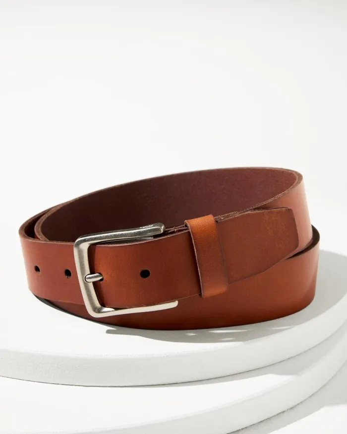 Tommy Bahama Belts Leather Belt Tan 8211 Men