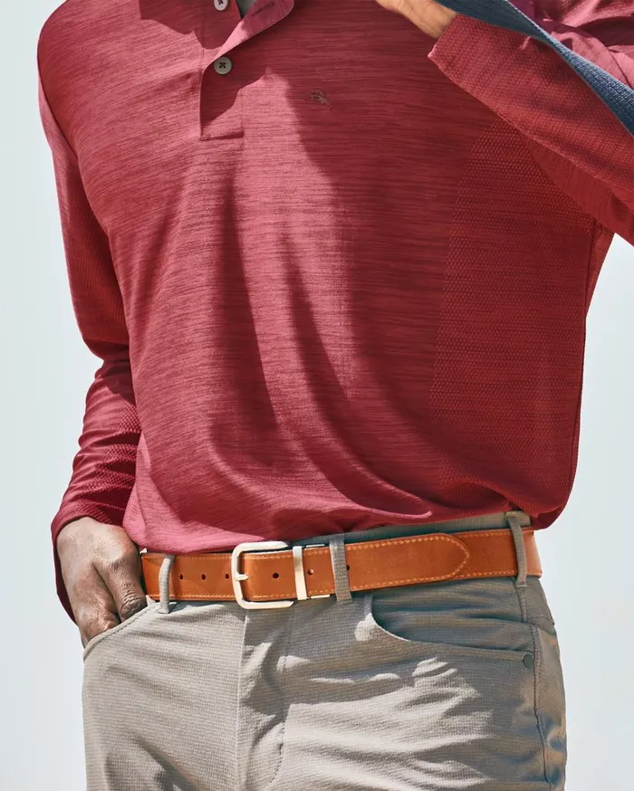 Tommy Bahama Belts Leather Mesh Reversible Performance Belt Navytan 8211 Men