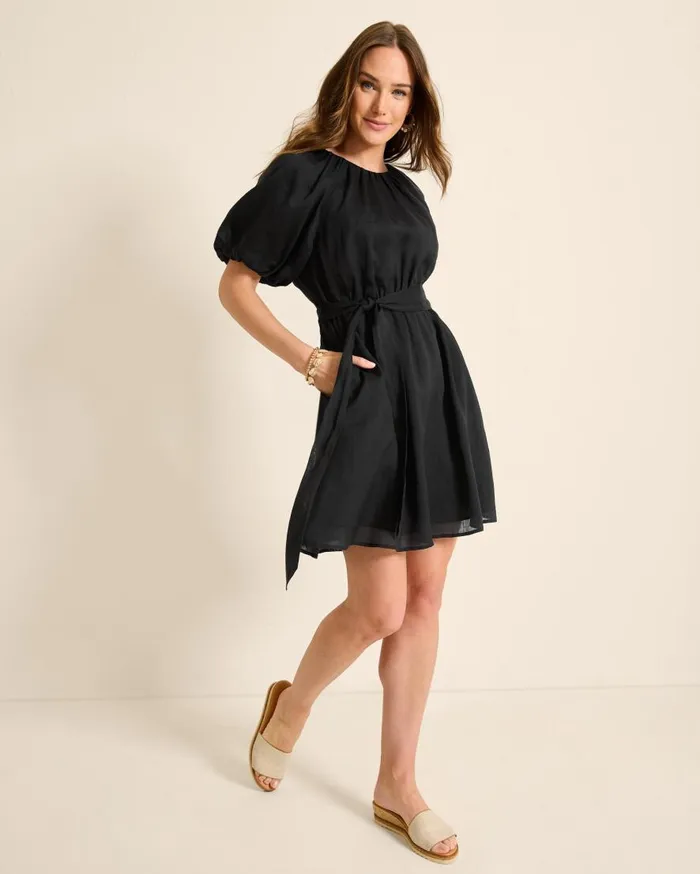 Tommy Bahama Dresses Paradise Breeze ElbowSleeve Dress Black 8211 Women