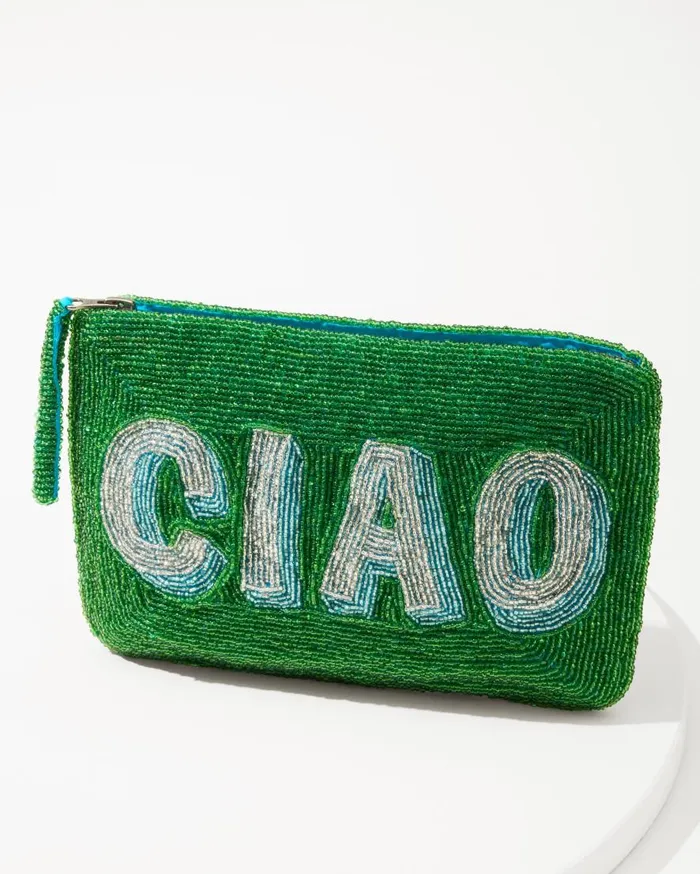 Tommy Bahama Handbags and Clutches Ciao Beaded Clutch Green 8211 Women