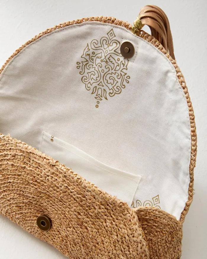 Tommy Bahama Handbags and Clutches Islamora Lux Crocheted Raffia Clutch Natural 8211 Women