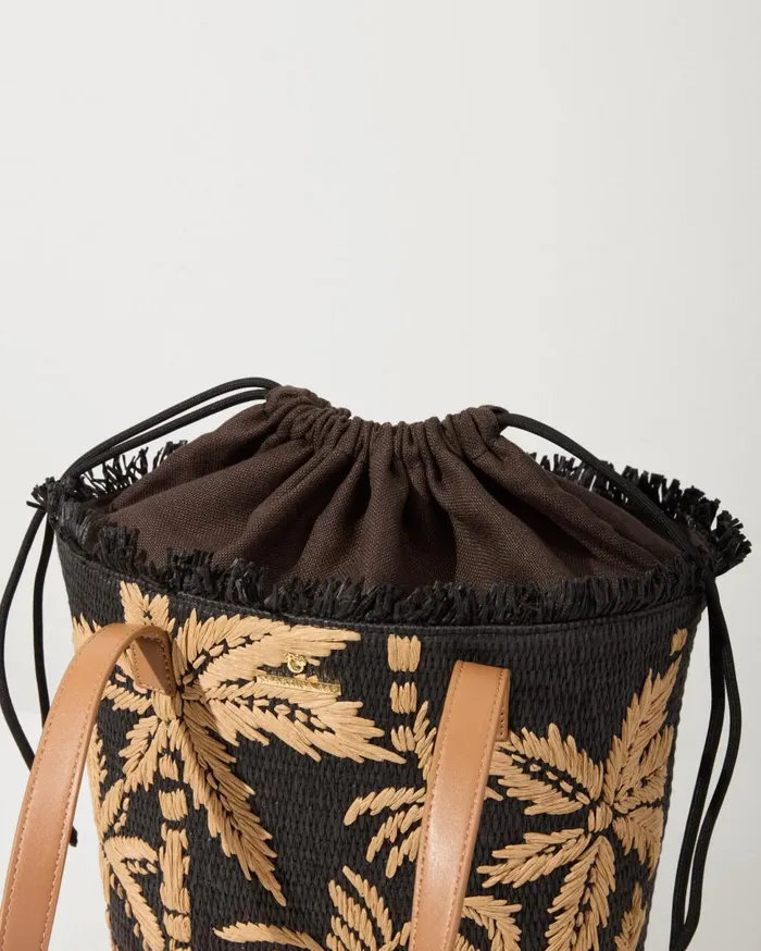 Tommy Bahama Handbags and Clutches Raffia Palms Small Tote Black Multi 8211 WomenBeach and Home Tommy Bahama Handbags and Clutches Raffia Palms Small Tote Black Multi 8211 WomenBeach and Home