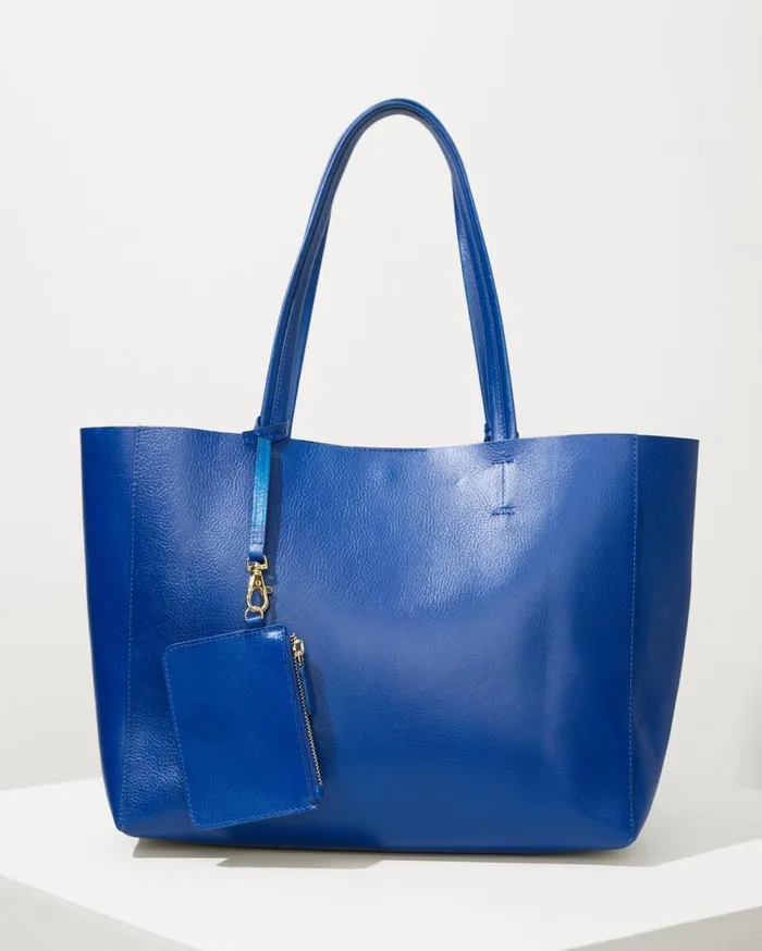 Tommy Bahama Handbags and Clutches Tommy Bahama Perforated Leather Tote Blue 8211 Women