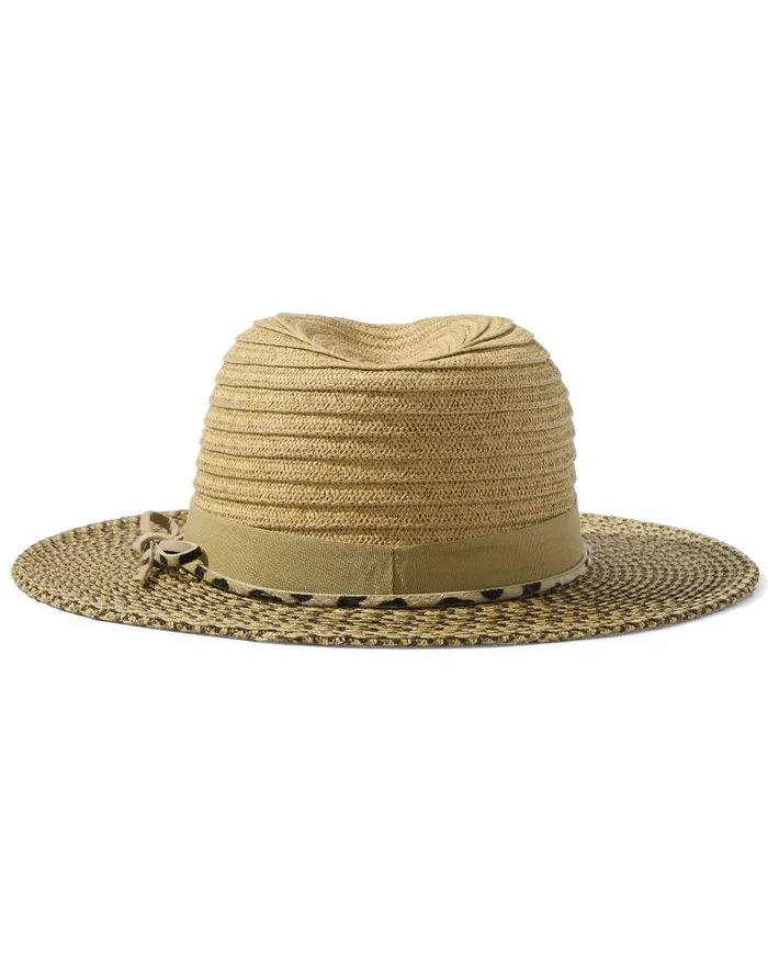 Tommy Bahama Hats and Caps Color Block Fedora Tan 8211 Women