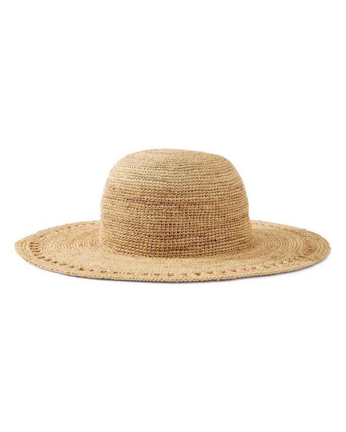 Tommy Bahama Hats and Caps Isla Crochet Raffia Sun Hat Natural 8211 Women