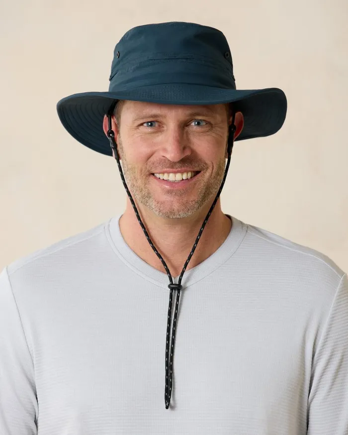 Tommy Bahama Hats and Caps Overland Packable MidBrim Hat Navy 8211 Men