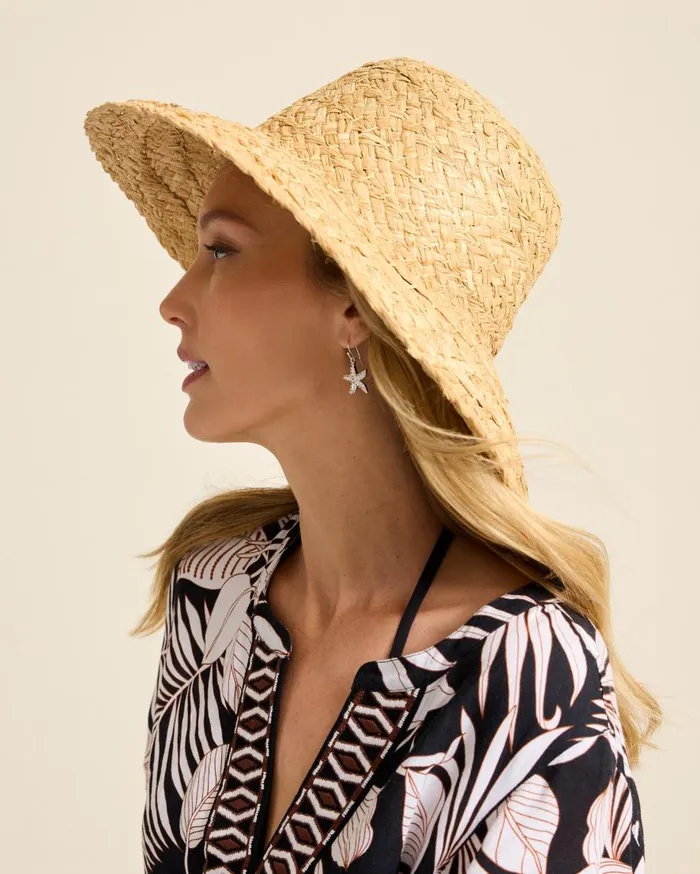 Tommy Bahama Hats and Caps Pearl Raffia Sun Hat Natural 8211 Women
